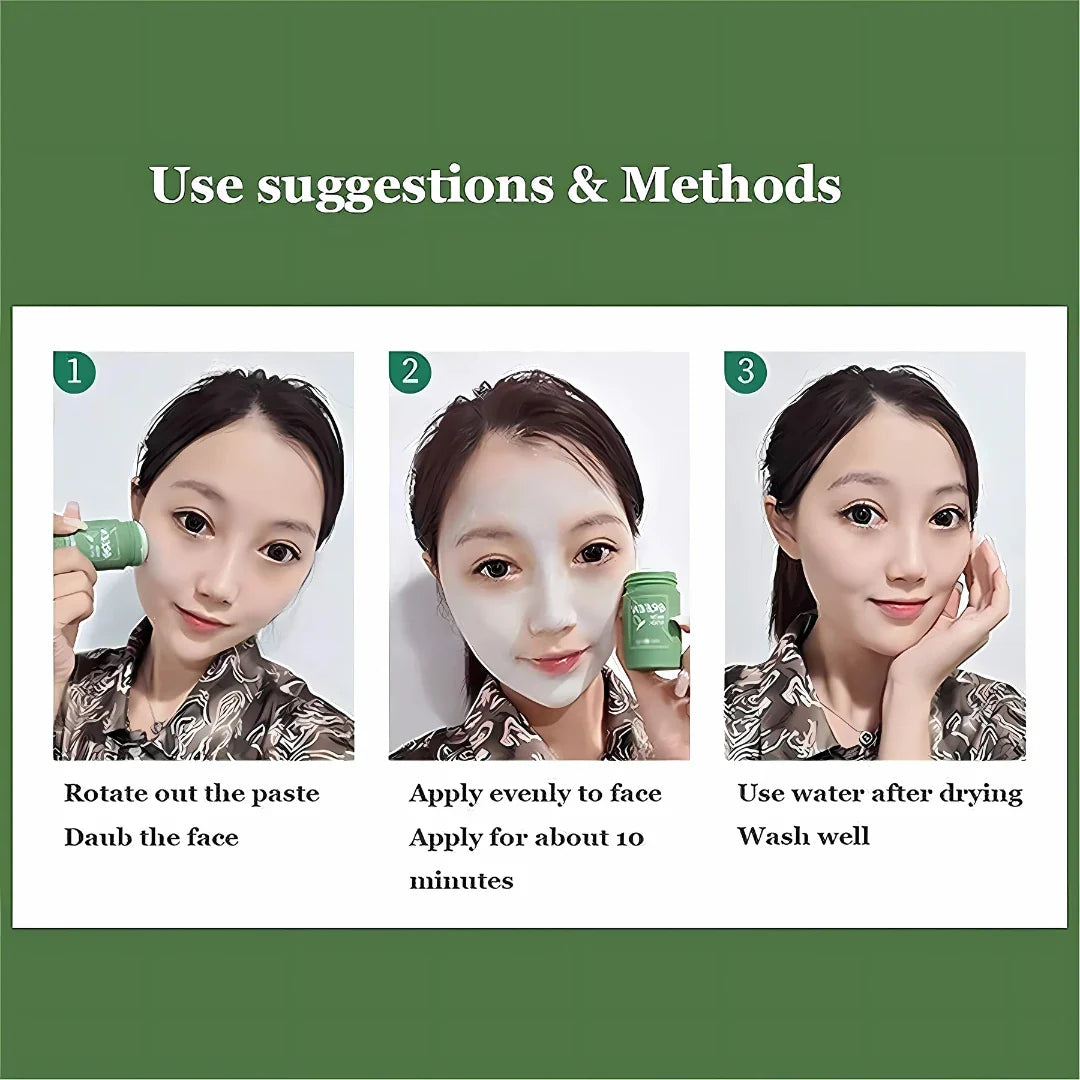 Professional Green Tea Face Mask Clay Sticks