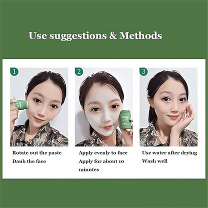 Professional Green Tea Face Mask Clay Sticks