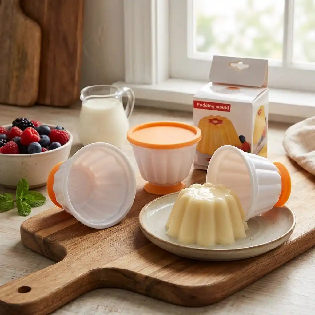 Best pudding molds set of 4 cups with lid - kitchen | 2026 | fast shipping