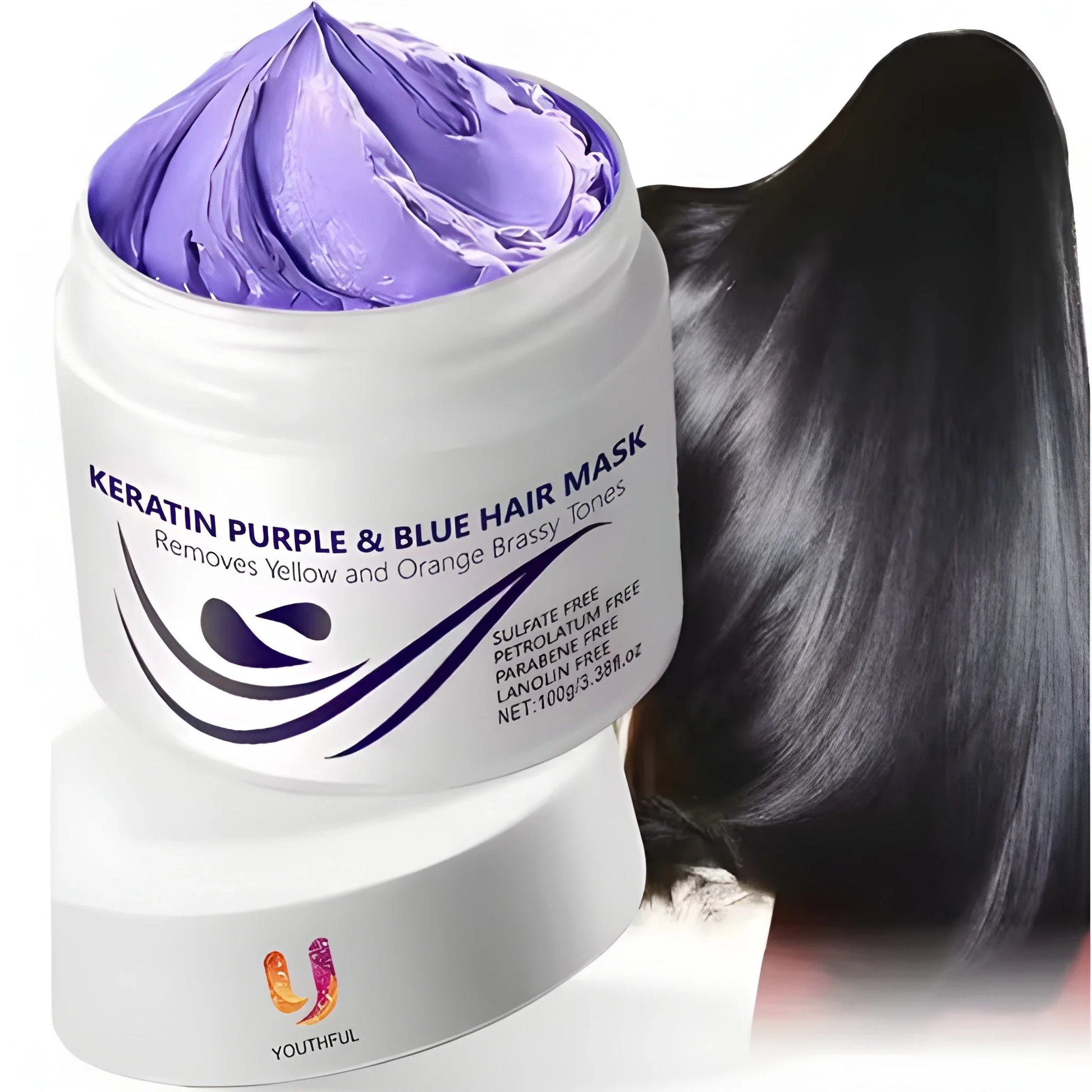 Purple Blue Hair Mask