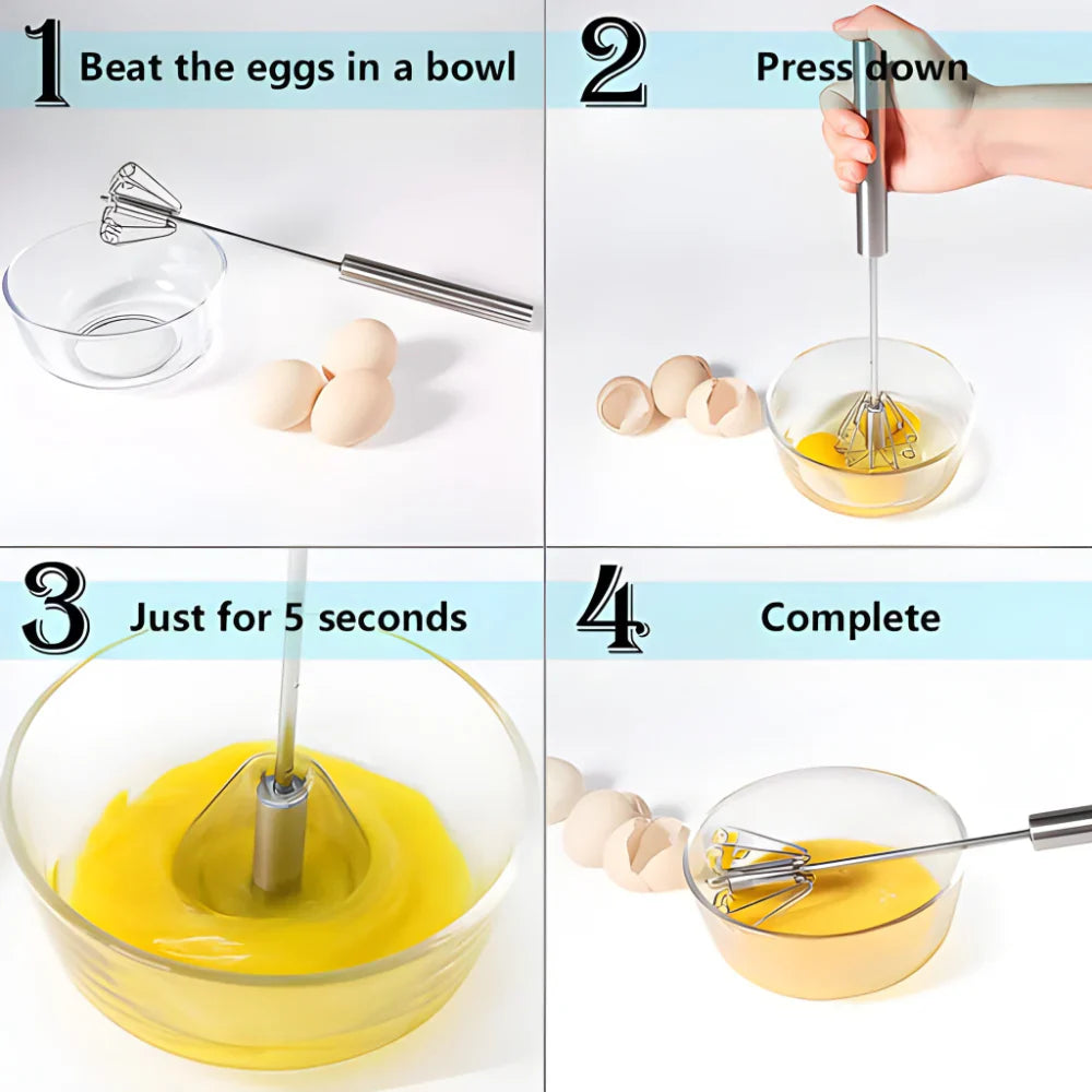 Push Whisk Hand Blender - Home & Kitchen