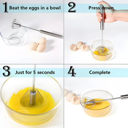 Push Whisk Hand Blender - Home & Kitchen