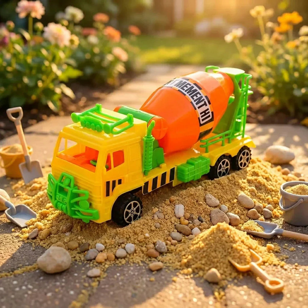 Best pushback cement mixer truck - toy trucks & construction vehicles | 2026 | fast shipping