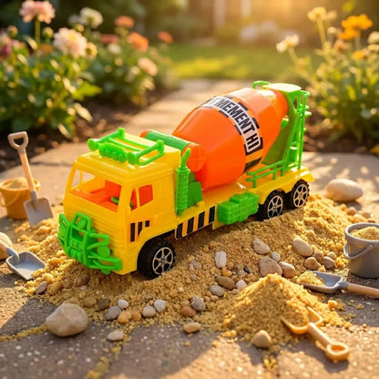 Best pushback cement mixer truck - toy trucks & construction vehicles | 2026 | fast shipping