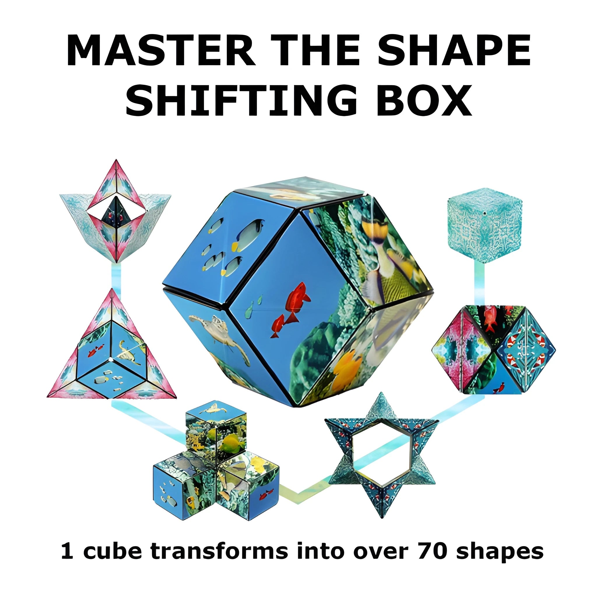 Magnetic Shifting Puzzle Cube