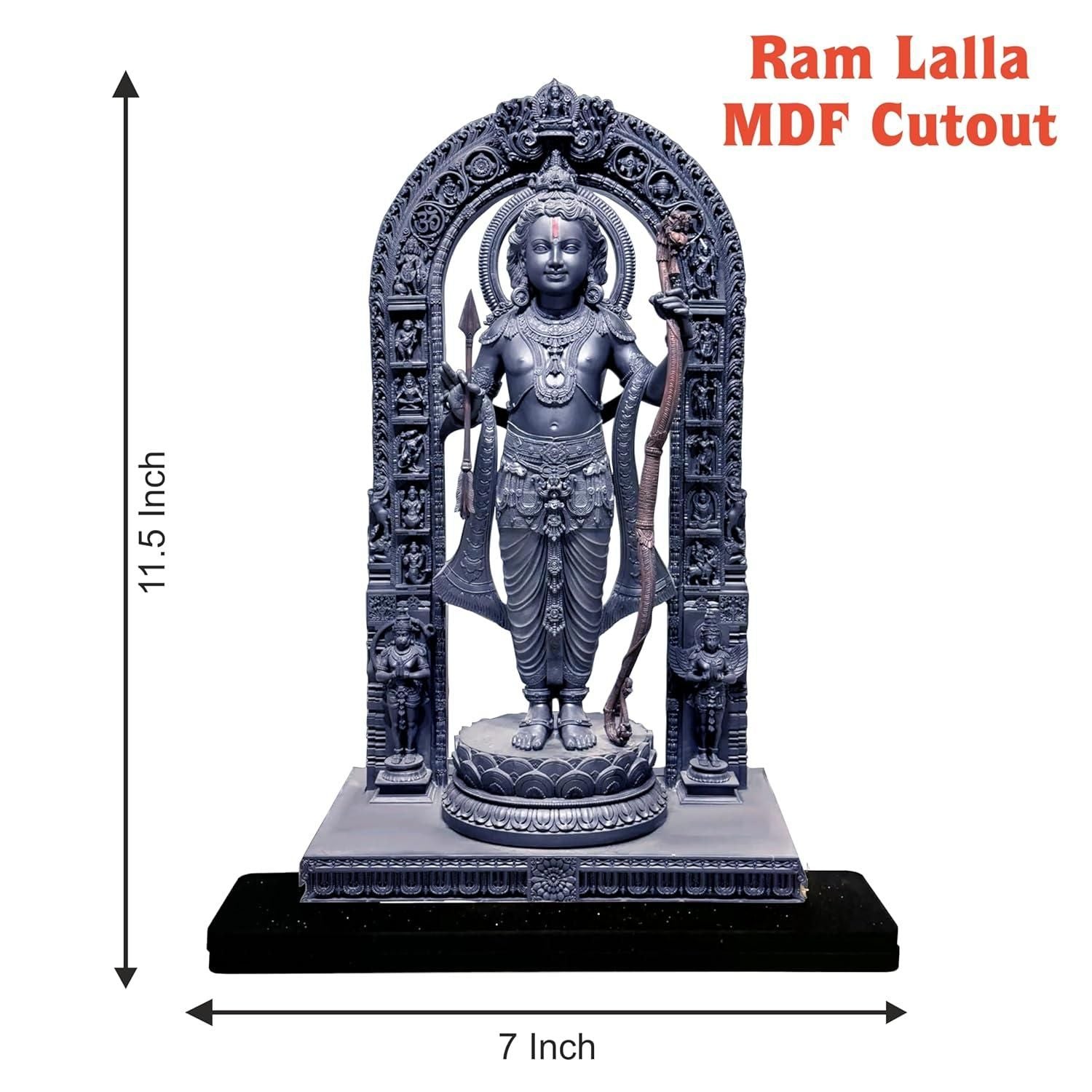Ram Lalla MDF Cutout of Ram Lalla Statue in Ayodhya Mandir (2D) Statue