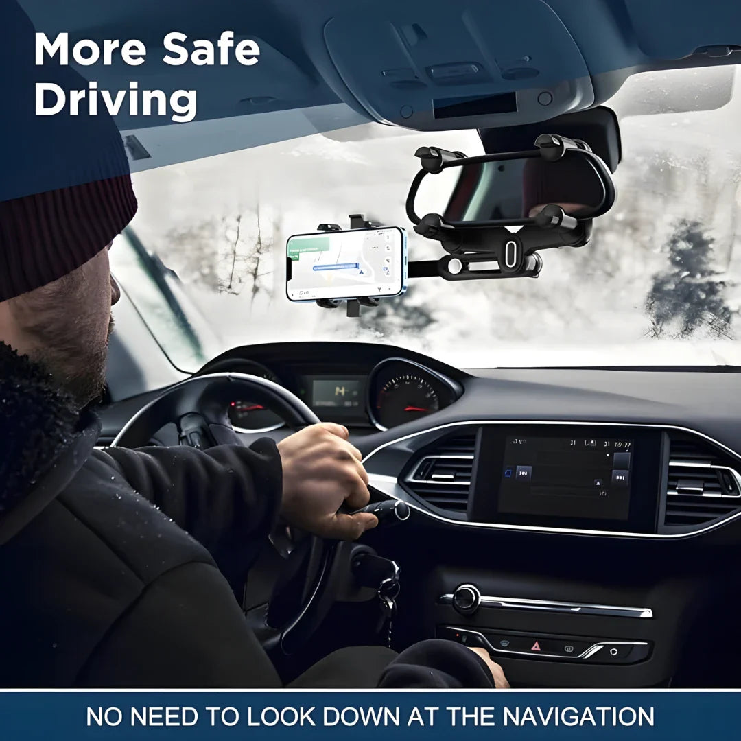 Rearview Mirror Phone Holder for Car