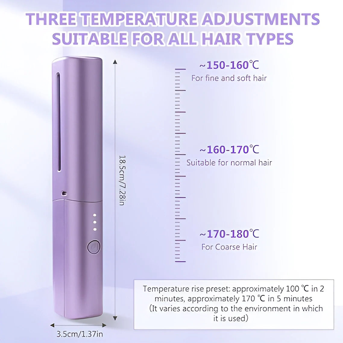 Rechargeable Hot Comb Hair Straightener hair care