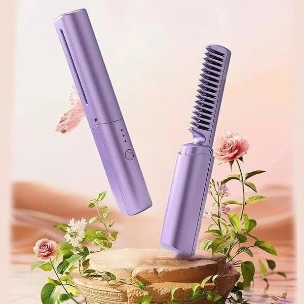 Rechargeable Hot Comb Hair Straightener hair care