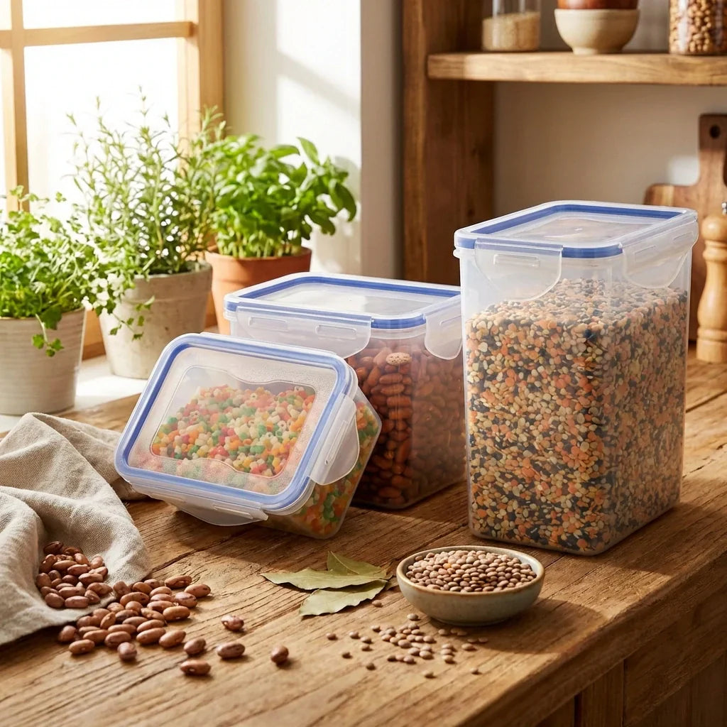 Best rectangular plastic food storage (set of 3) containers | 2026 | fast shipping