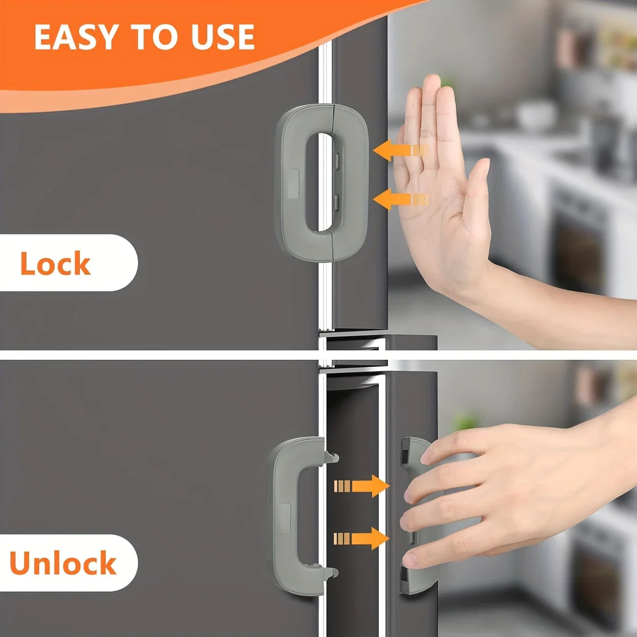 Refrigerator Lock Cabinet Locks with Strong Adhesive Kitchenware