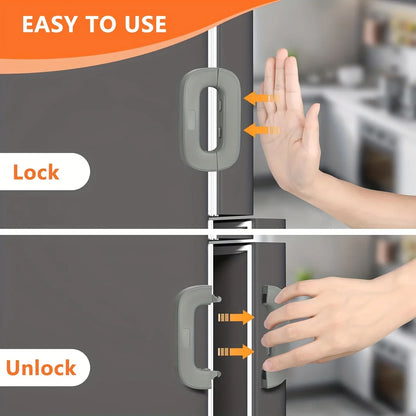 Refrigerator Lock Cabinet Locks with Strong Adhesive Kitchenware