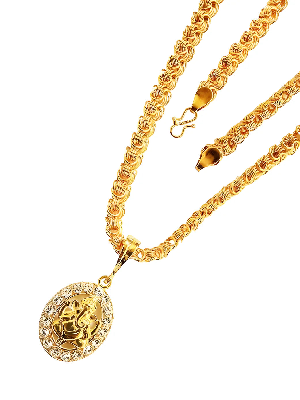 Regal Gold Pendant Set