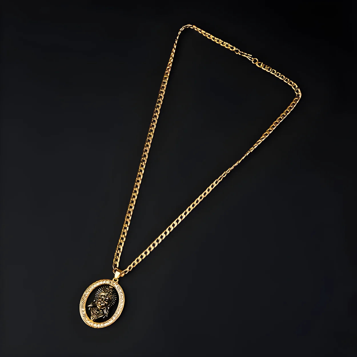 Regal Gold Pendant Set jewelry