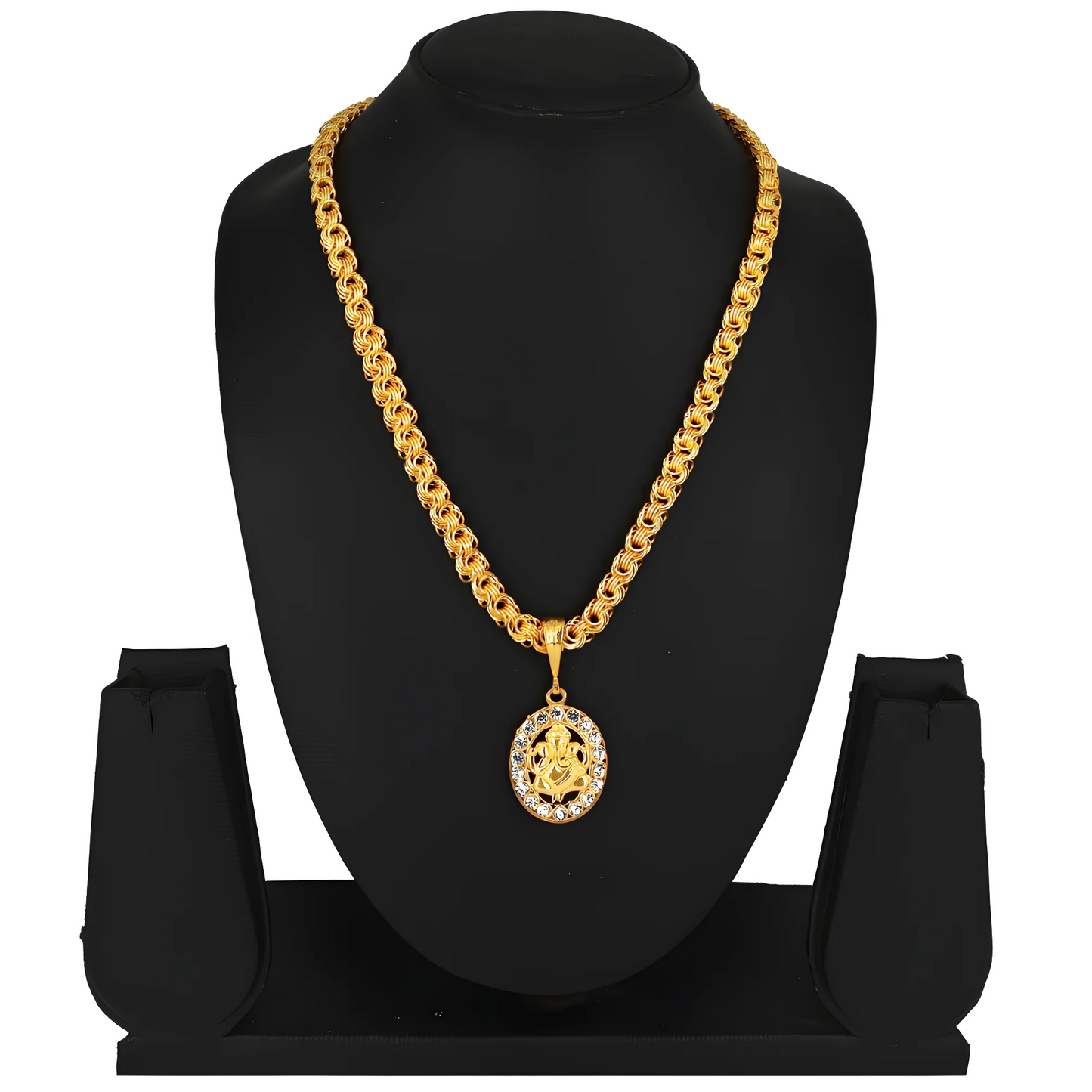 Regal Gold Pendant Set jewelry
