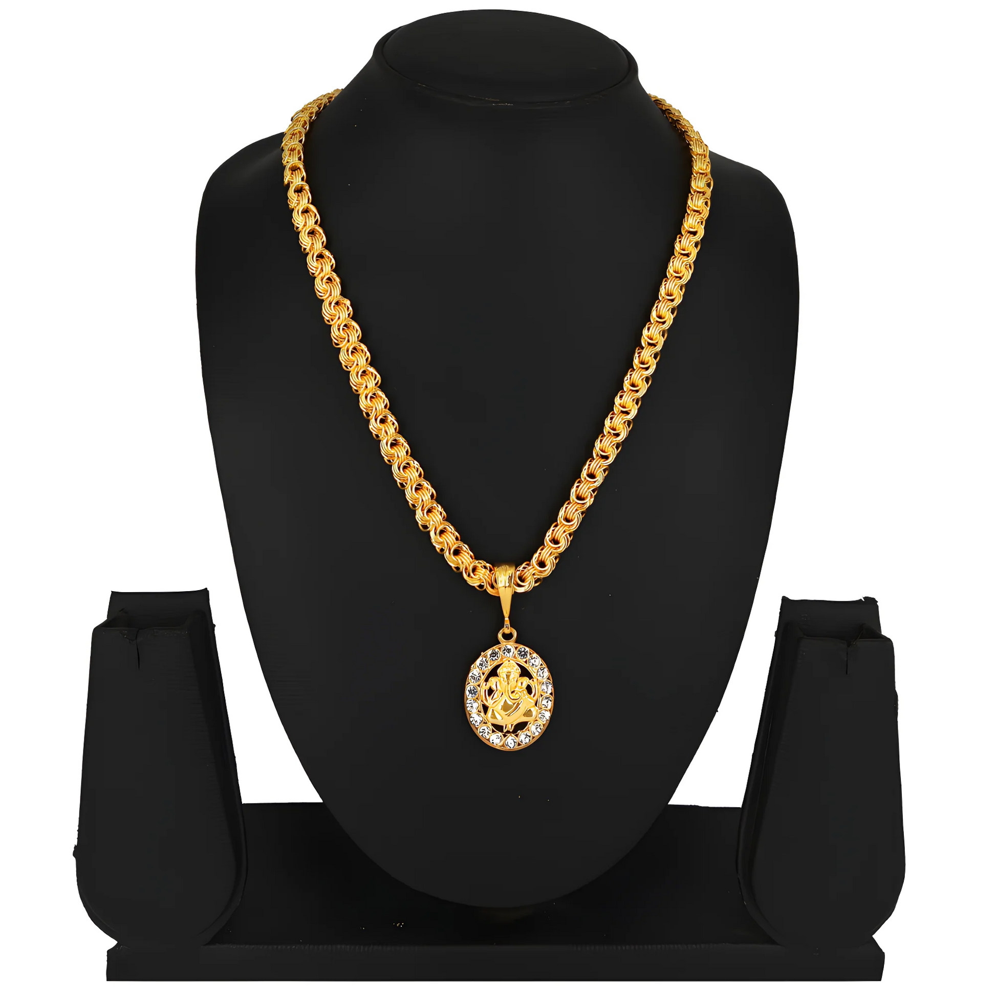 Regal Gold Pendant Set jewelry