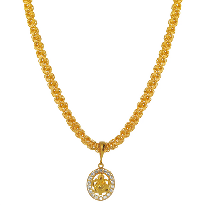 Regal Gold Pendant Set jewelry