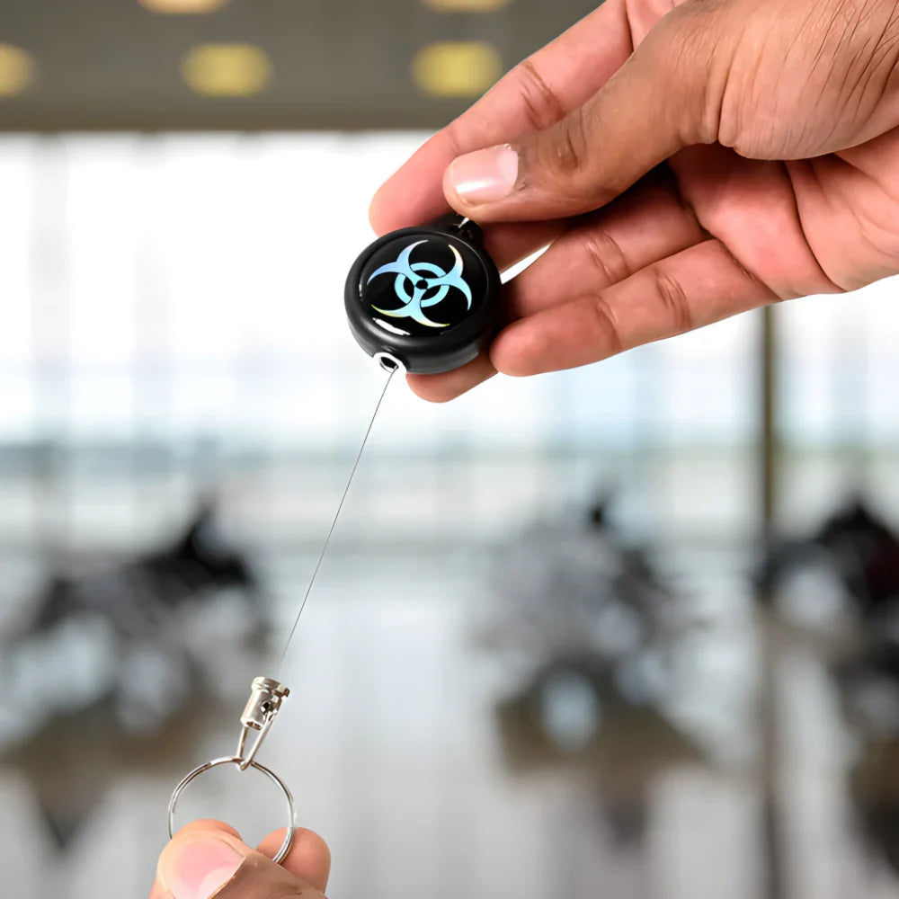 Clipable Keychains Retractable Anti-Lost Keychain with Steel Wire and Clip – Durable Badge ...