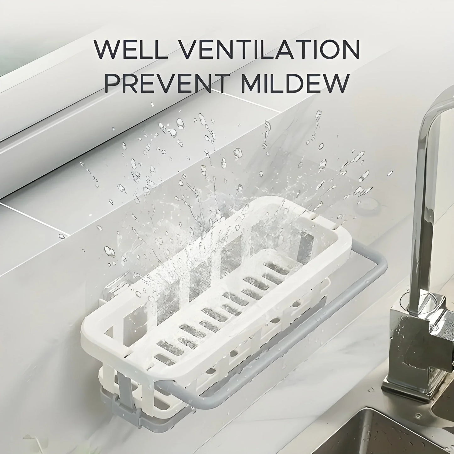 Retractable Sink Organizer Rack - Home Improvement