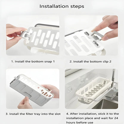 Retractable Sink Organizer Rack - Home Improvement