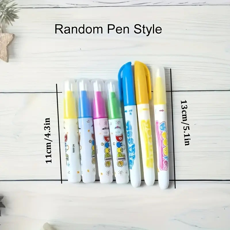 Reusable Magic Water Painting Book Kids Learning