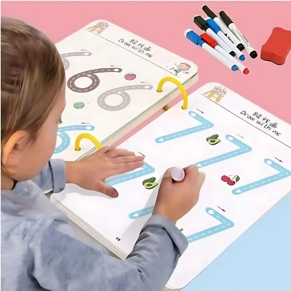 Reusable Pen Control Workbook Kids Learning