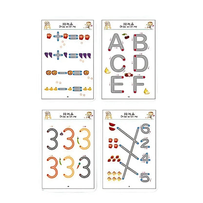 Reusable Pen Control Workbook Kids Learning