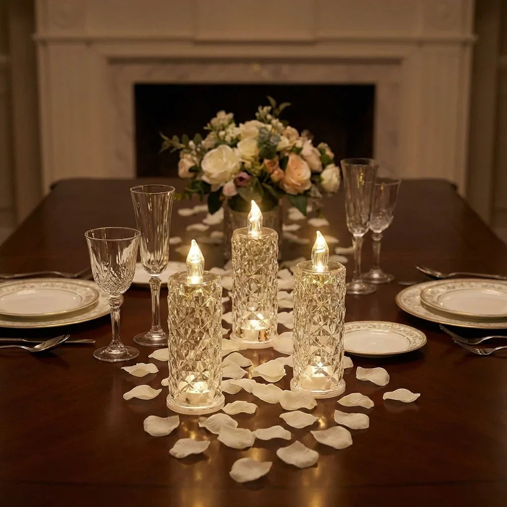 Best rose crystal led candle - 2026 | fast shipping