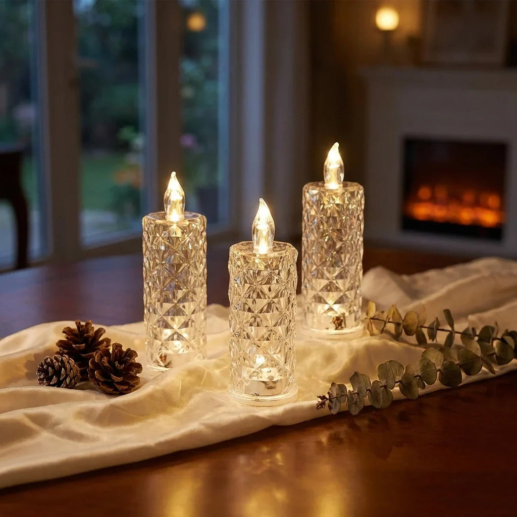 Best rose crystal led candle - 2026 | fast shipping