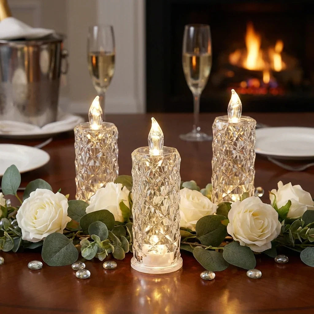 Best rose crystal led candle - 2026 | fast shipping