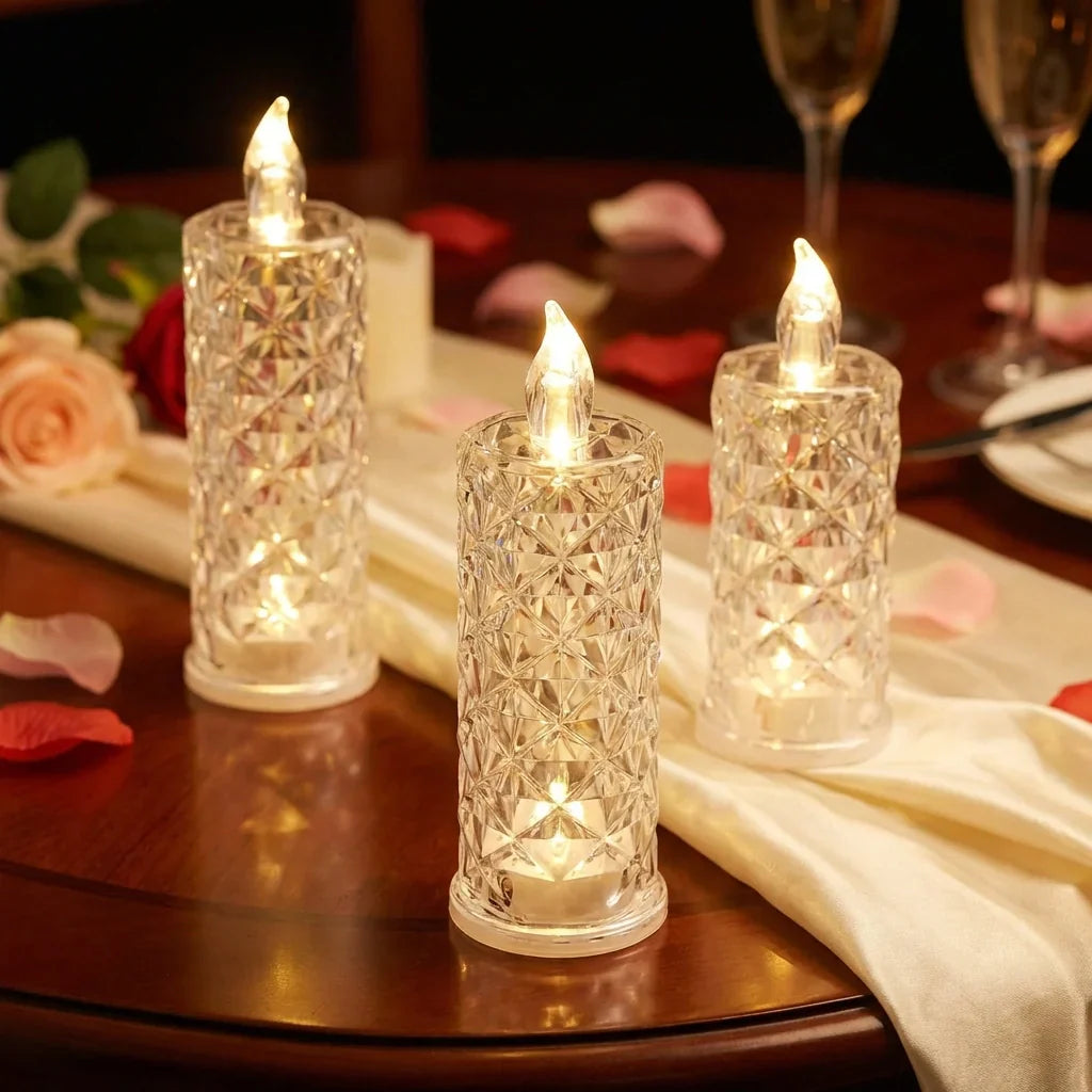 Best rose crystal led candle - 2026 | fast shipping