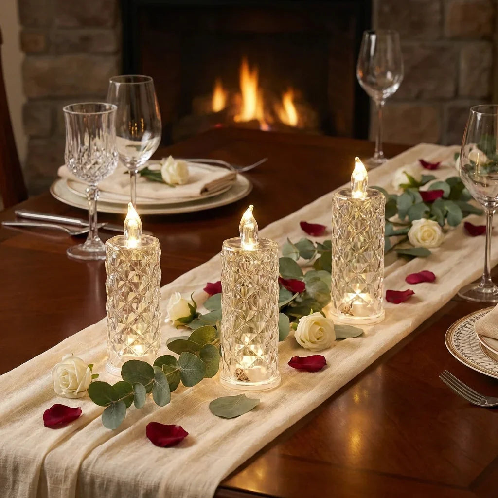 Best rose crystal led candle - 2026 | fast shipping