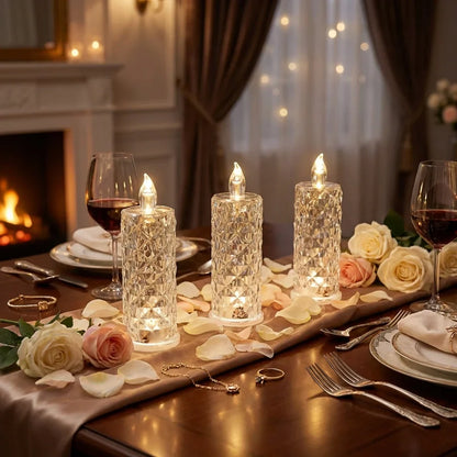 Best rose crystal led candle - 2026 | fast shipping