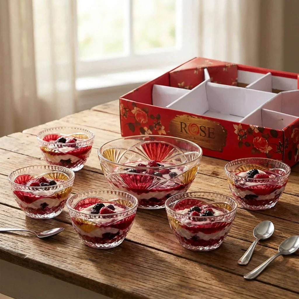 Best rose glass bowl set - 2026 | fast shipping