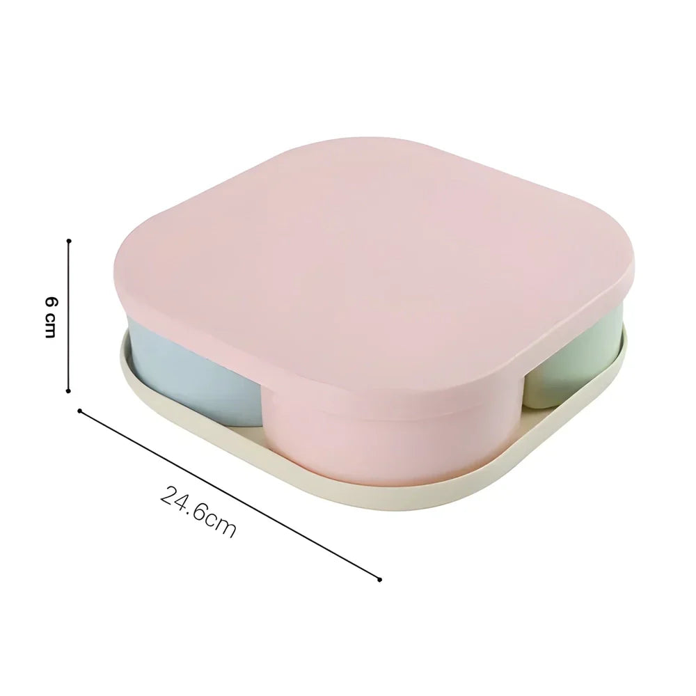Best rotating compartment candy box - food storage | 2025 | fast shipping