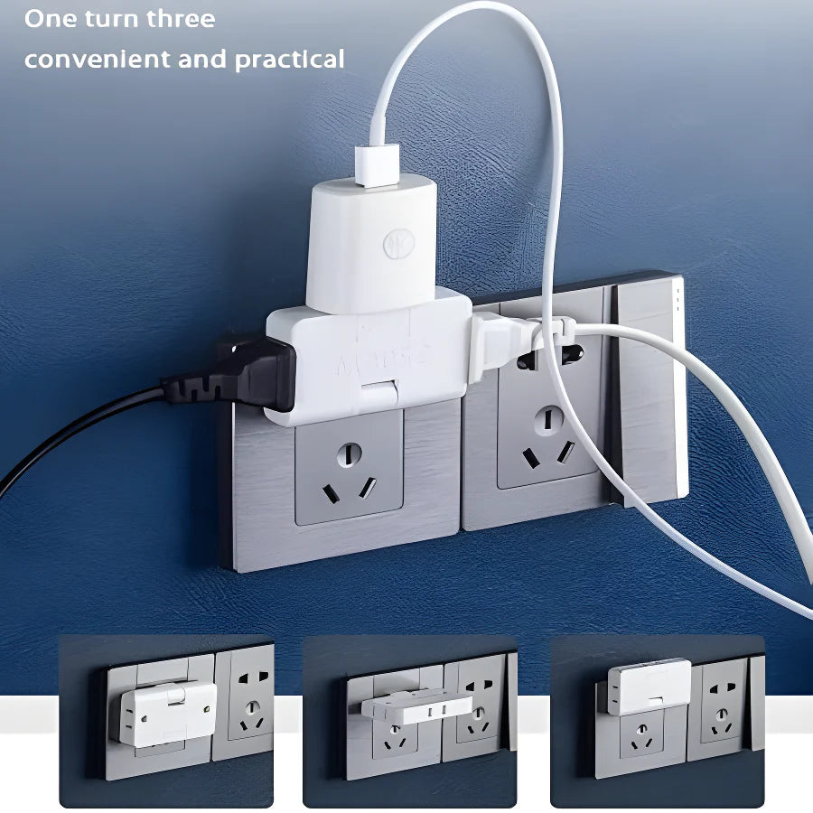 Rotating EU Plug Extender