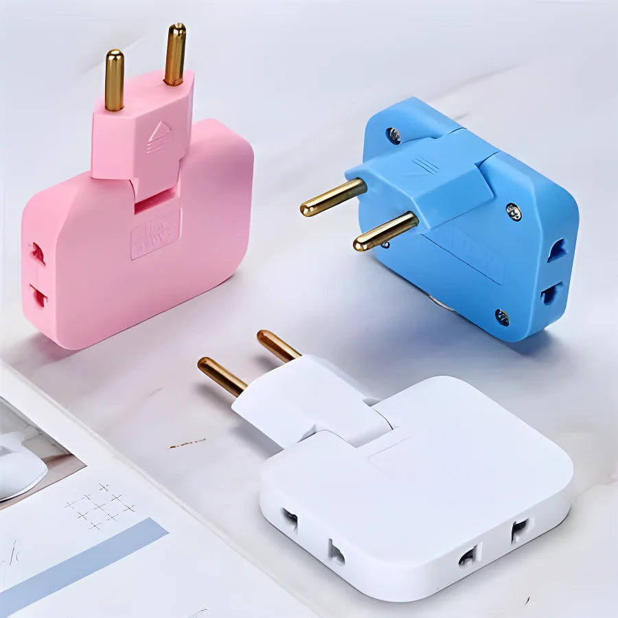 Rotating EU Plug Extender Electronics