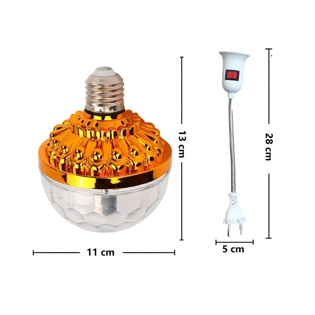Rotating Magic Ball Light with Lamp Holder Set