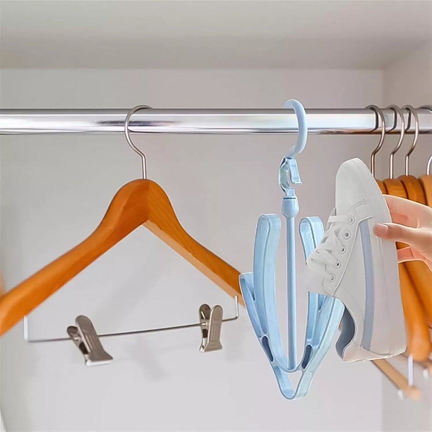 Rotating Shoe Drying Hanger - Home Improvement