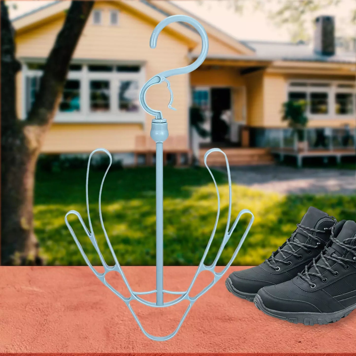 Rotating Shoe Drying Hanger - Home Improvement