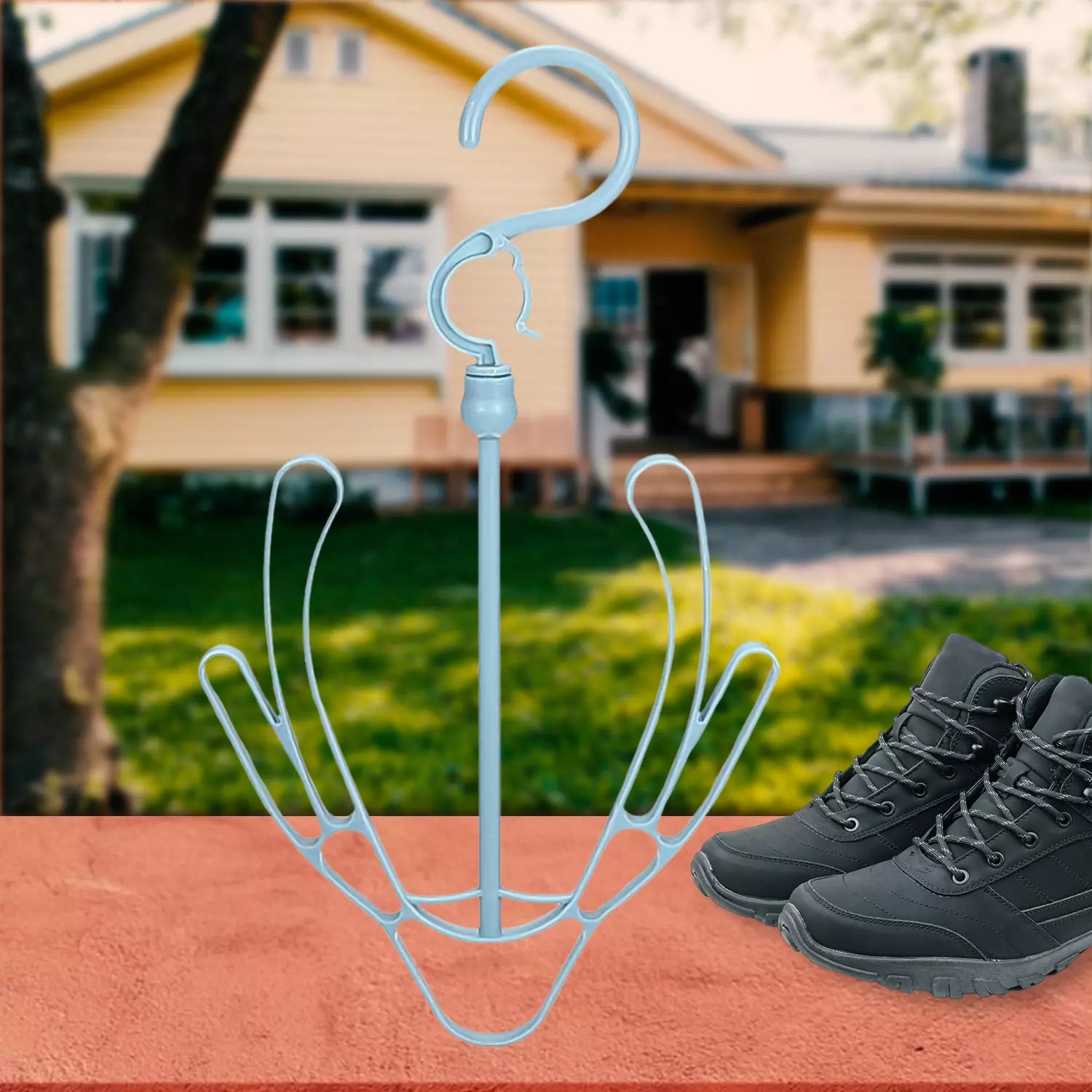 Rotating Shoe Drying Hanger - Home Improvement