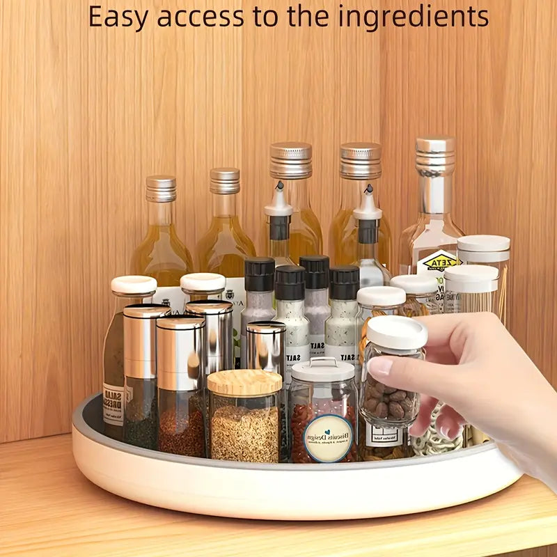 Round Countertop Storage for Bottles & Jars
