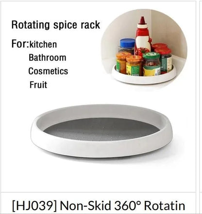 Round Countertop Storage for Bottles & Jars Home & Kitchen