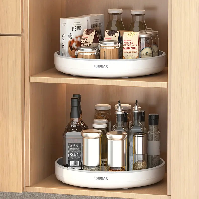 Round Countertop Storage for Bottles & Jars Home & Kitchen