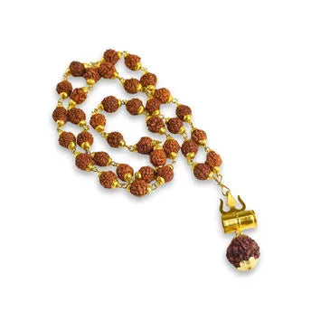 Rudraksha Chain with Trishul Pendant