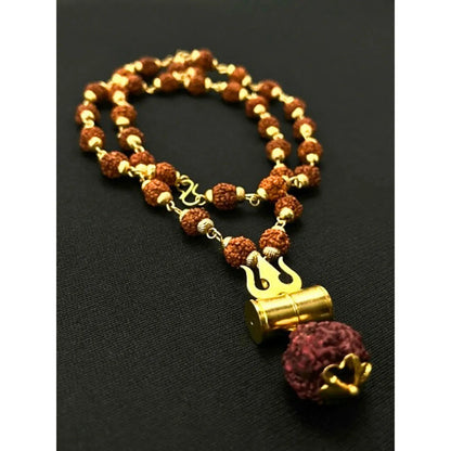 Rudraksha Chain with Trishul Pendant