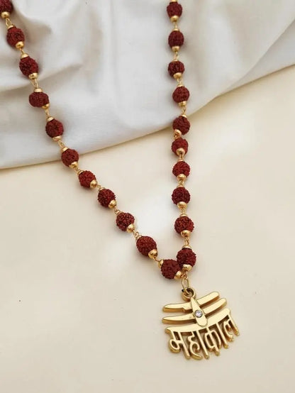 Rudraksha Mala with Mahakal Pendant