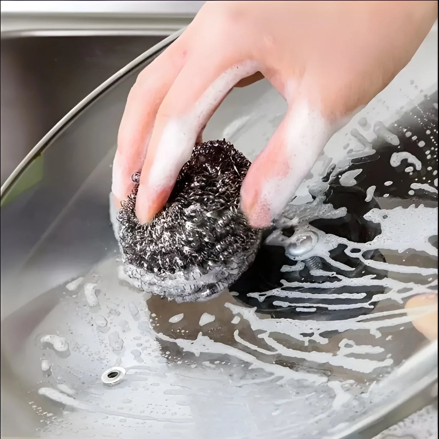 Rust-Proof Steel Scour Ball - Industrial & Scientific
