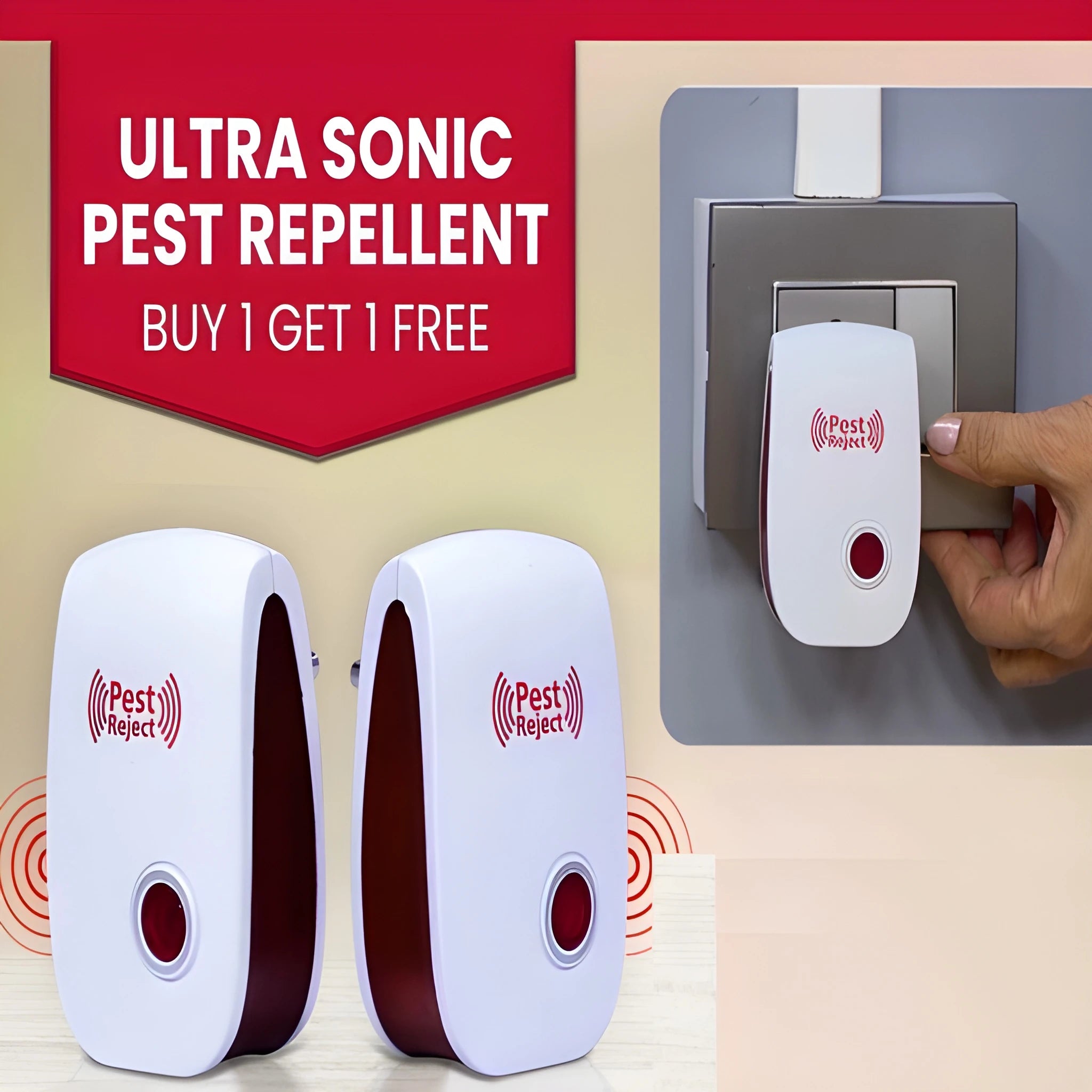 Ultrasonic Pest Repeller Duo