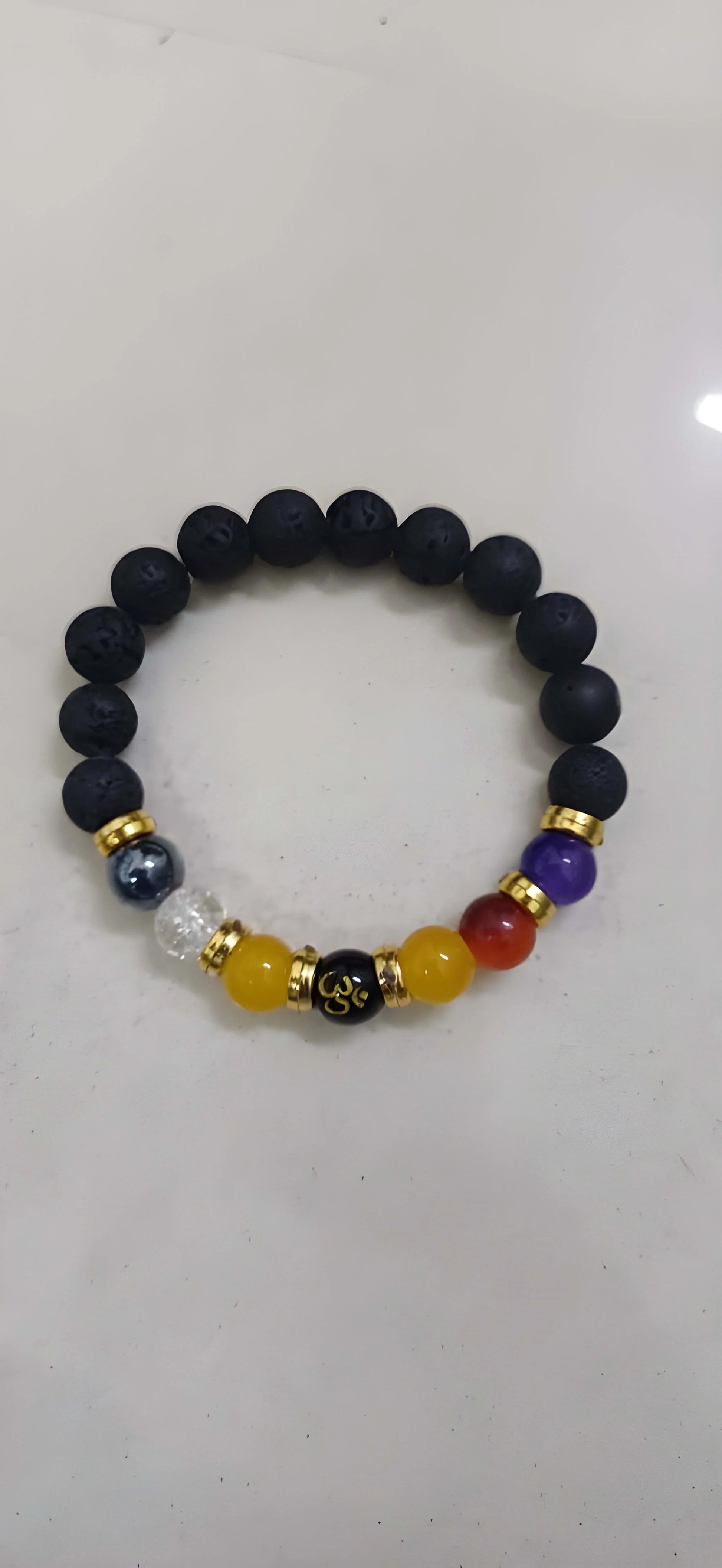 Sacred Om Bead Bracelet